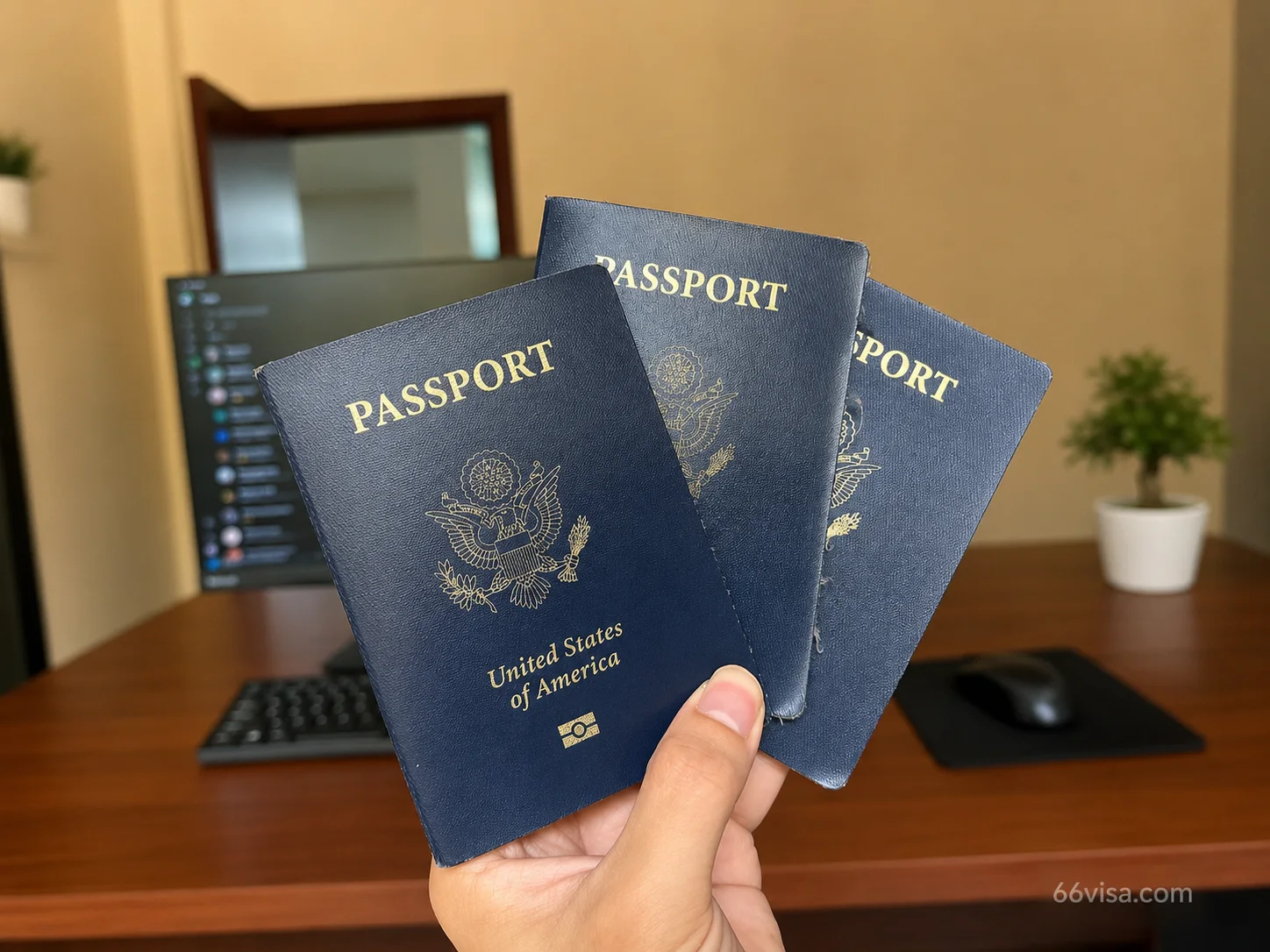Passport handling for international visa customers