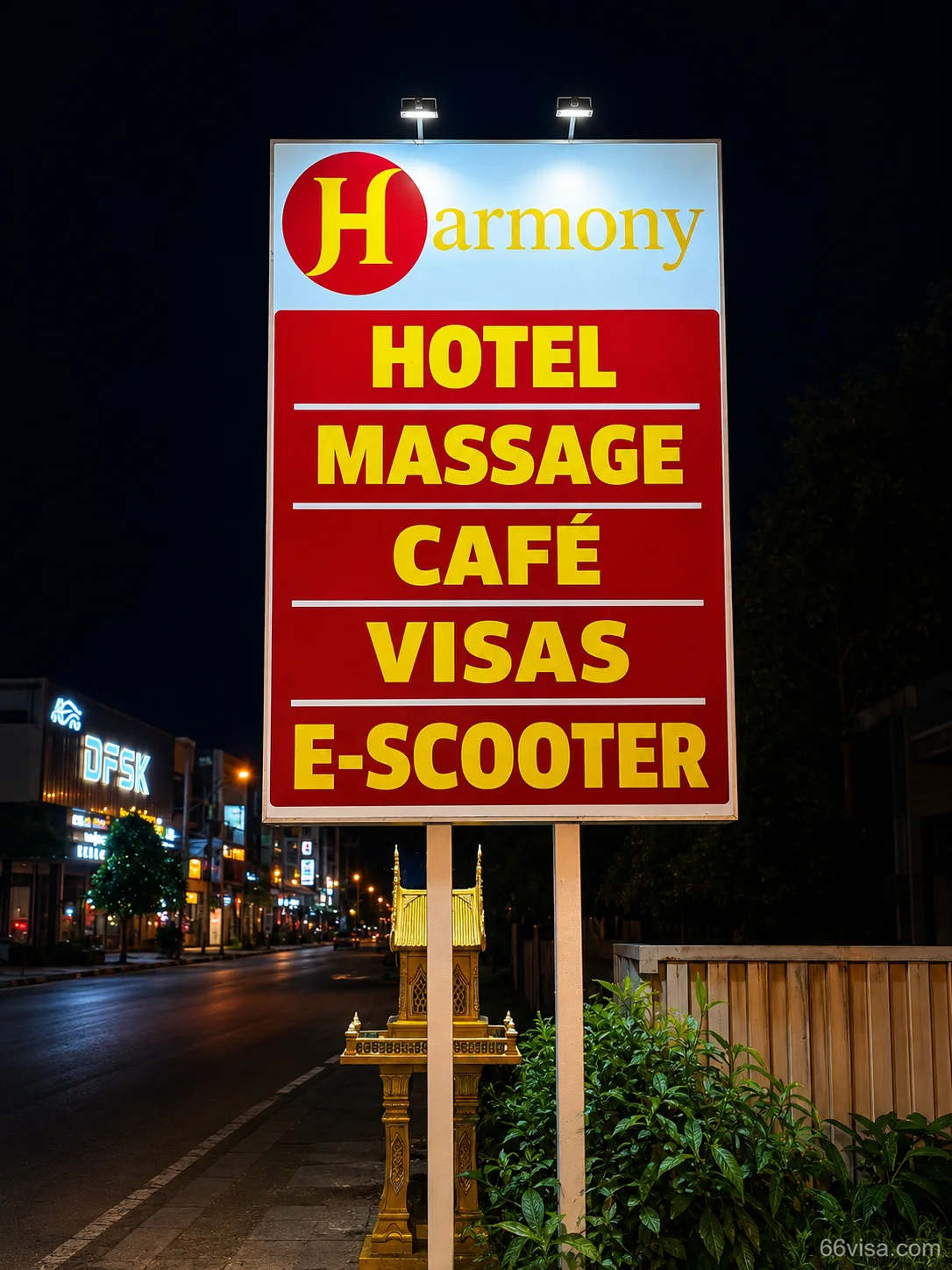 VisaGov roadside sign